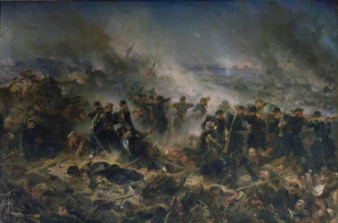 Die Gervais-Batterie bei der Belagerung von Sewastopol, 18. Juni 1855